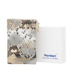 Portfel damski Skórzany VerMari Vipera Srebrny