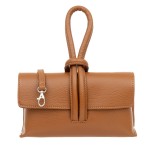 Torebka Damska Skórzana Vera Pelle Nodo Ruda