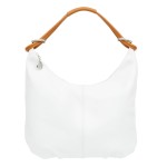 Torebka Damska Skórzana Vera Pelle Canna Biała