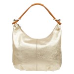 Torebka Damska Skórzana Vera Pelle Canna Złota