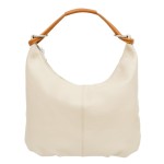 Torebka Damska Skórzana Vera Pelle Canna Ecru