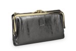 Portfel damski Skórzany VerMari Glamor Ciemne Srebro