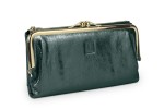 Portfel damski Skórzany VerMari Glamor Perłowa Zieleń