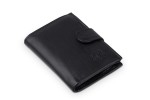 Portfel Męski Skórzany Kaletnik Aspekt Czarny Mat