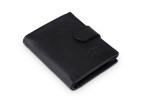 Portfel Męski Skórzany Kaletnik Kantyk Czarny Mat