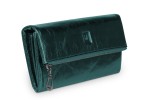 Portfel damski Skórzany VerMari Glamor Perłowa Zieleń