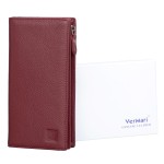 Portfel damski Skórzany VerMari Morbido Bordowy