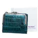 Portfel damski Skórzany VerMari Dziki Blask Zielony