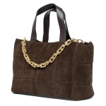 Torebka Zamszowa Vezze Piatto Grande Choco