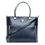 Torebka Skórzana Vezze Porto Granatowa