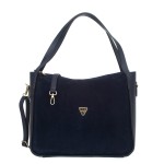 Torebka Zamszowa Vezze Harfa Granatowa
