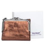 Portfel damski Skórzany VerMari Dziki Blask Coffee