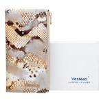 Portfel damski Skórzany VerMari Vipera Złoty