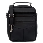 Torba Męska Skórzana 3 Komory Kaletnik Odon Czarna