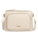 Torebka Skórzana 3 komory Vezze Ventana Ecru