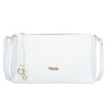 Torebka Skórzana 3 komory Vezze Anelli Biała