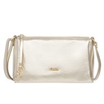 Torebka Skórzana 3 komory Vezze Anelli Złota