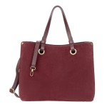 Torebka Zamszowa Vezze Ventura Grande Vello Bordowa