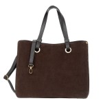 Torebka Zamszowa Vezze Ventura Grande Vello Choco