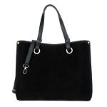 Torebka Zamszowa Vezze Ventura Grande Vello Czarna