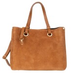 Torebka Zamszowa Vezze Ventura Grande Vello Ruda