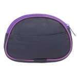 Mała Portmonetka Skórzana Kaletnik Fioletowa