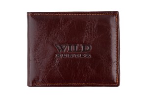 Portfel męski Skórzany Wild Horse Brązowy