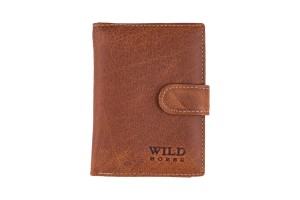 Portfel męski Skórzany z Zapięciem Wild Horse Rudy