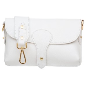 Torebka Damska Skórzana Vera Pelle Imba Biała