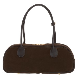 Torebka Damska Zamszowa Vera Pelle Fonda Choco