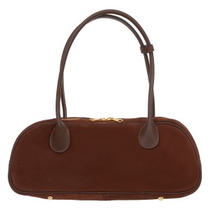 Torebka Damska Zamszowa Vera Pelle Fonda Brązowa