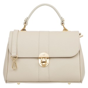 Torebka Damska Na Ramię Do Ręki Skórzana Vera Pelle Giovita Ecru
