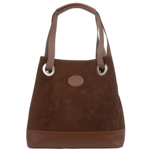 Torba Damska Skórzana Vera Pelle Borsa Brązowa