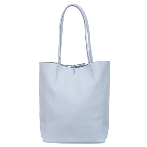 Torba Skórzana Vera Pelle Corda Błękitna