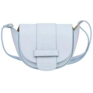 Mała Torebka Damska Skórzana Kaletnik Violo Błękitna