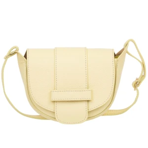 Mała Torebka Damska Skórzana Kaletnik Violo Żółta