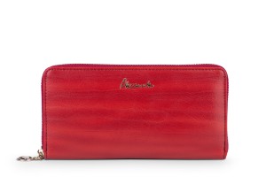 Portfel damski Skórzany Alessandro Paoli Czerwony