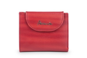 Portfel damski Skórzany Alessandro Paoli Czerwony