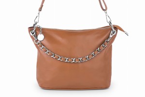 Torebka Damska Skórzana Vera Pelle Catena Ruda