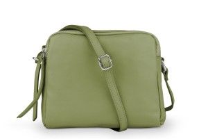 Torebka Damska Trio Skórzana Oliwka