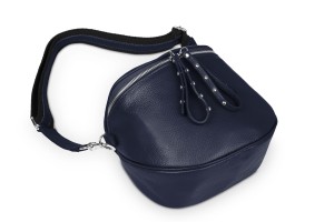 Torebka Skórzana Vera Pelle Misio Granatowa