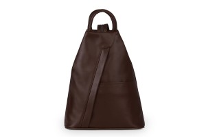 Plecak Skórzany Vera Pelle Piramide Choco