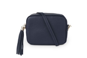 Torebka Skórzana Vera Pelle Scatola Granatowa