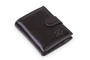 Portfel Męski Skórzany Kaletnik Janczar Choco