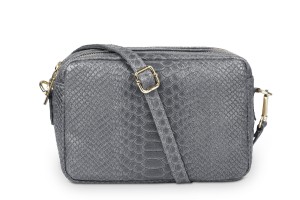 Torebka Skórzana Vera Pelle Konda Antracyt