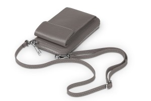 Torebka na telefon Skórzana Felicita Taupe