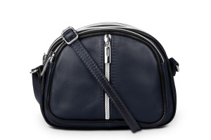 Torebka Skórzana Vera Pelle Mateo Granatowa