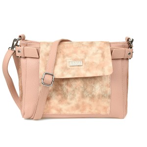 Torebka Damska na Ramię Vivi Paris Pudrowa