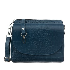 Torebka Skórzana VerMari Camere Crocco Morska