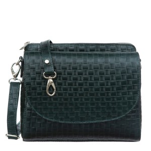 Torebka Skórzana VerMari Camere Quadro Butelkowa